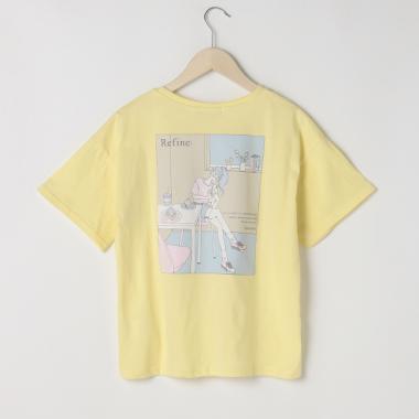 レトロイラスト半袖Tシャツ