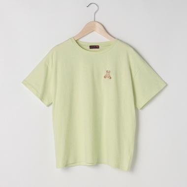 ワンポイント刺しゅう半袖Tシャツ(SS(130) サックス): ジュニア