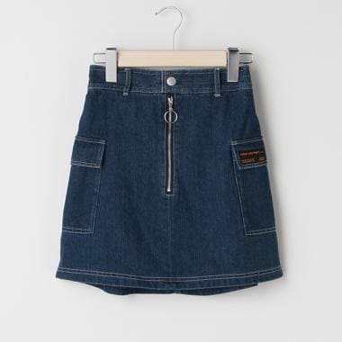 ハーフZIP台形スカパン