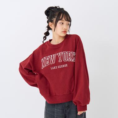 立体刺しゅうロゴスウェット