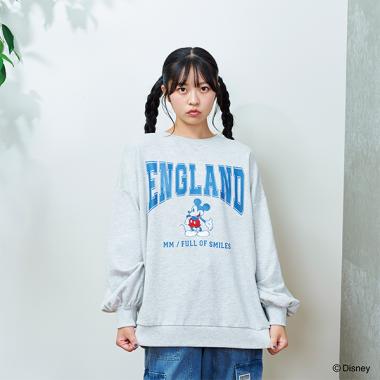 Disney】BIGスウェット(S(140) トップ グレー): ジュニア