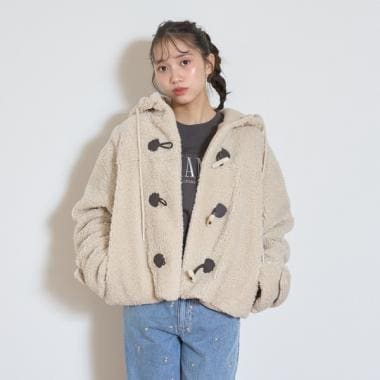 ボアダッフルコート