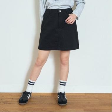【ベーシック】【GOODPRICE】デニム・ツイル台形スカパン