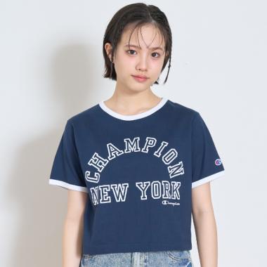 【Champion】リンガー半袖Tシャツ