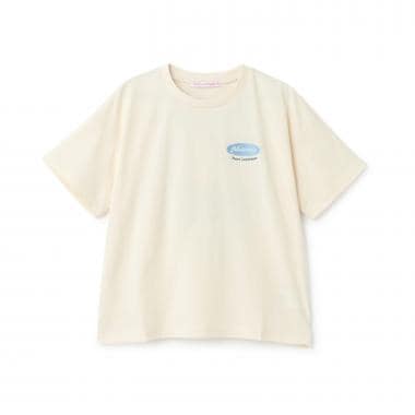 【7days】バックガールイラスト半袖Tシャツ