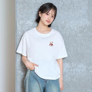 【GOODPRICE】ベアー刺しゅうTシャツ