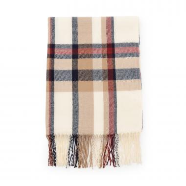 チェックマフラー