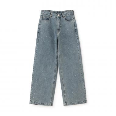 オシャ映えストーンデニムパンツ