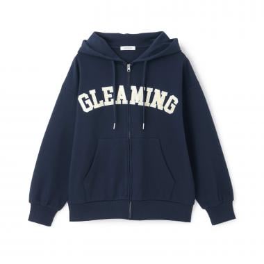 ロゴアップリケルーズジップパーカ