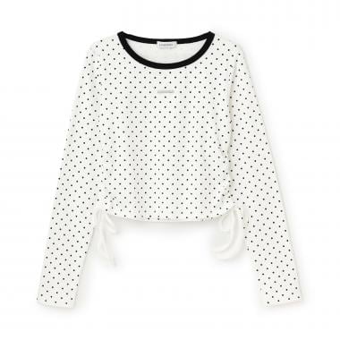 ドロストクロップドテレコ長袖T