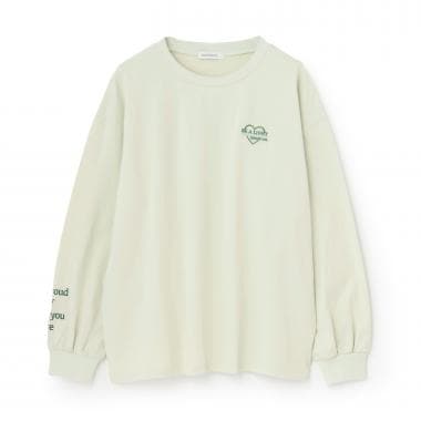 【綿100%】バックロゴカラー長袖T