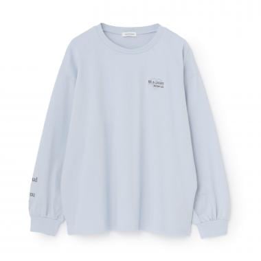 【綿100%】バックロゴカラー長袖T