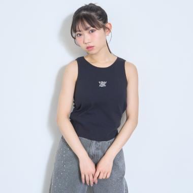 カップつきテレコタンクトップ