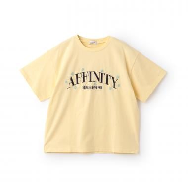 【綿100%】カレッジフラワー半袖T