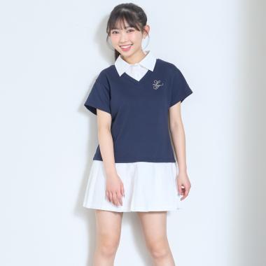 レイヤード風ワンピース