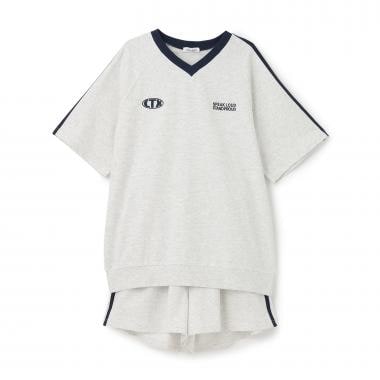 【綿100%】ワンマイルVネックスウェットセットアップ