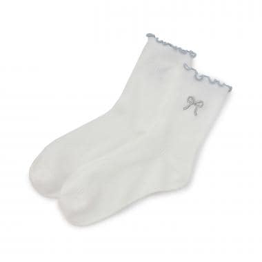 バイカラーメロークルーソックス