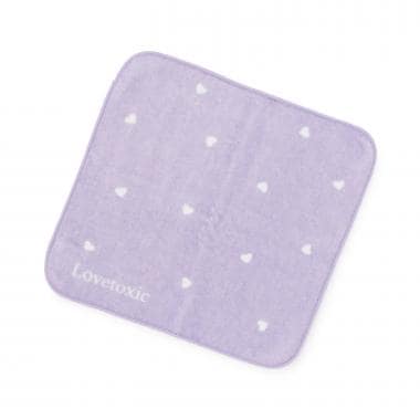 ハート総柄ハンドタオル