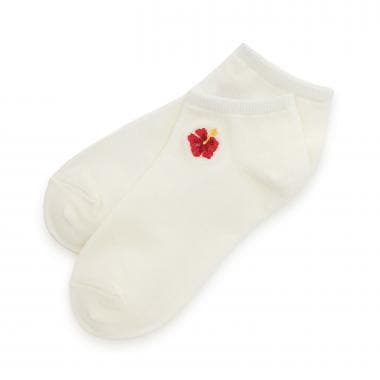 アソート夏刺しゅうスニーカー丈ソックス