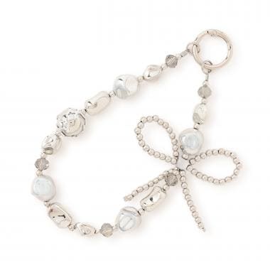 リボンビーズストラップ