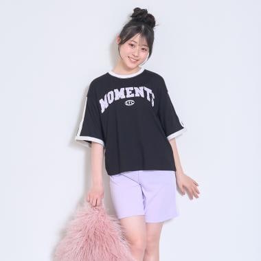 半袖リンガーシャツショートパンツ