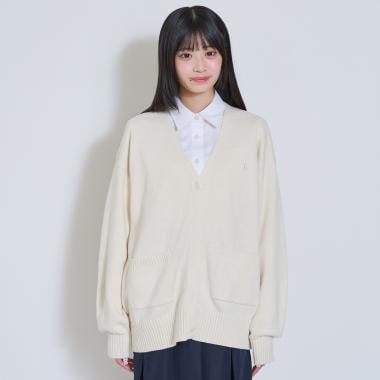 【卒服・セレモニー・フレッシャーズ】【洗える】スクールニットカーディガン