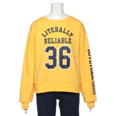 ナンバーロゴ裏毛トレーナー