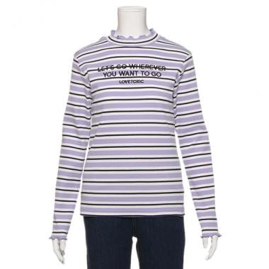 マルチボーダーテレコTシャツ