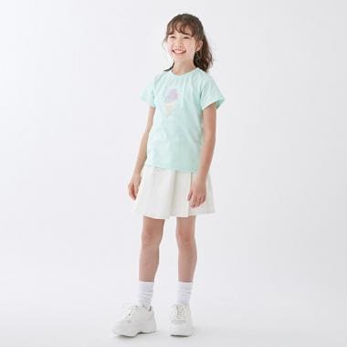 【リンク】色落ちしないデニム風スカート(ジュニアサイズ)