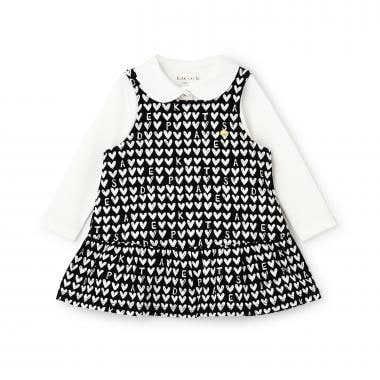 ロゴハートジャンパースカート＆カットソーセット