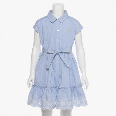 トドラー ボウフロントシャツドレス
