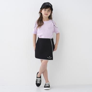 トドラー ロゴラップキュロットスカート(100cm 黒): キッズ - ナルミヤ