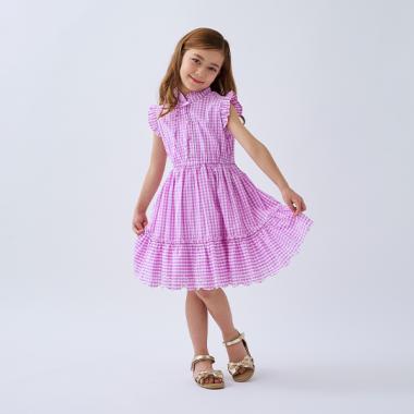 ケイトスペード ギンガムチェック ワンピース 150cm 高級 極美品 kate spade new york kids（ケイトスペードニューヨーク）の