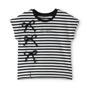 トドラー ストライプボウTシャツ
