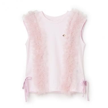 トドラー チュールフリルTシャツ