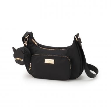 キャットポーチつきクロスボディバッグ