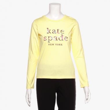 ガールズ フラワーロゴTシャツ