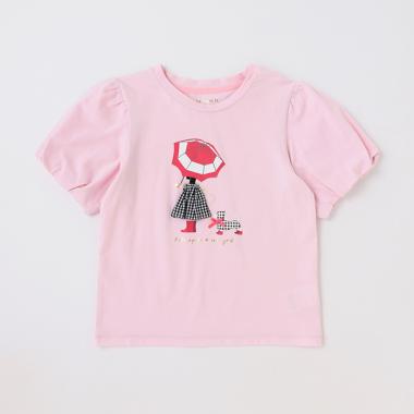 igusa ピンクtシャツ 十字架 (ピンク)/ ハイクオリティーTシャツ(5.6オンス) | ホラー
