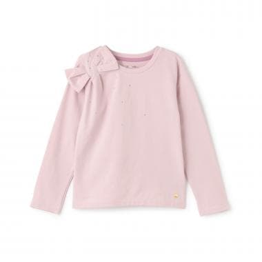 ボウ長袖Tシャツ