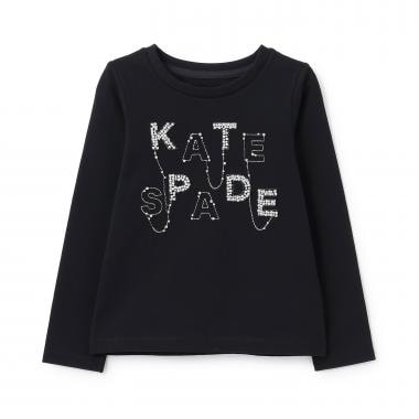 ビジューロゴ長袖Tシャツ