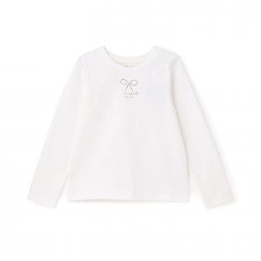 ボウ長袖Tシャツ