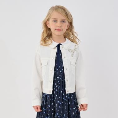 ボウビジューデニムジャケット