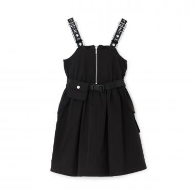 ポーチつきロゴベルトジャンパースカート