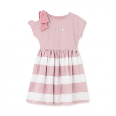 ボウストライプワンピース