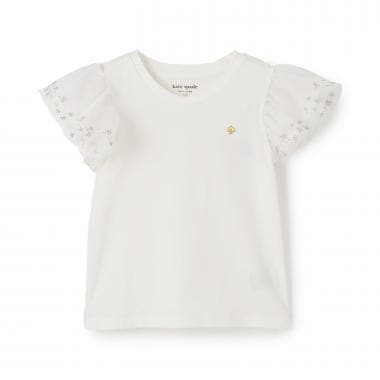 チュールスリーブTシャツ