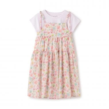 ボタニカルブルームズワンピース＆Tシャツセット