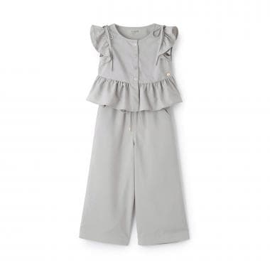 ペプラムトップス＆パンツセット