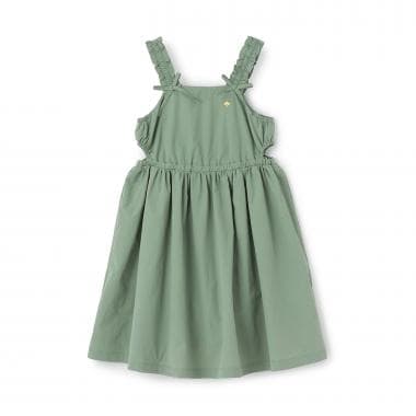 カットアウトギャザーワンピース