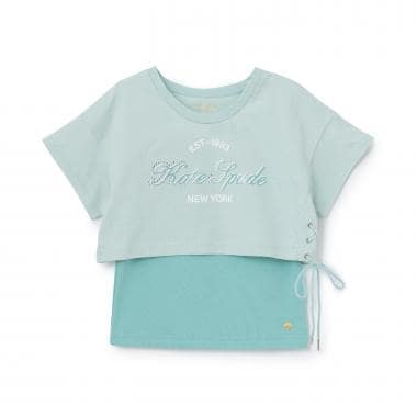 ロゴクロップドTシャツ＆キャミソールセット