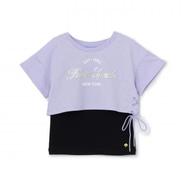 ロゴクロップドTシャツ＆キャミソールセット